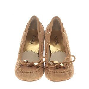 Michael Kors Tan Suede Wedge Moccasin Size 7